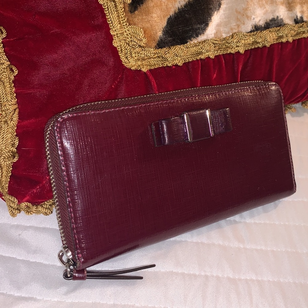 Coach long wallet plum color - Picture 5 of 12